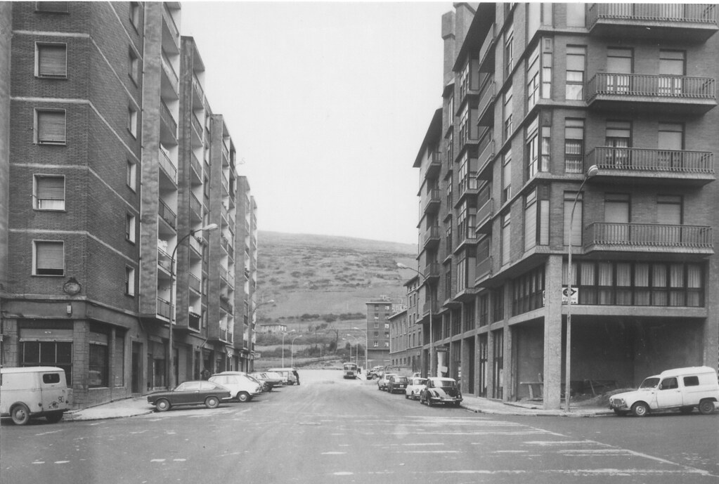 Calle típica del barrio en los años 60-70